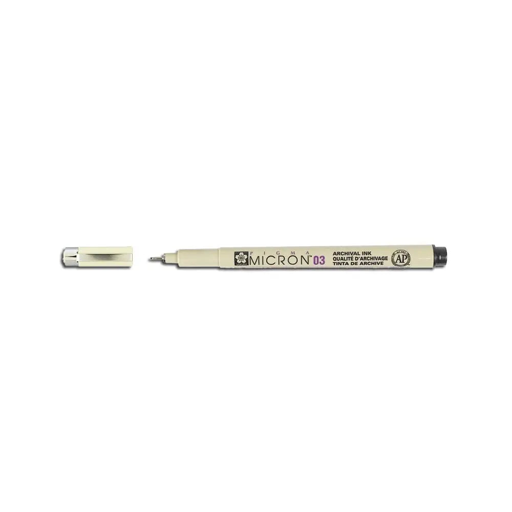 Sakura Pigma Micron Pen Black Ink (Choose Thickness) | Mandala Pen Sakura